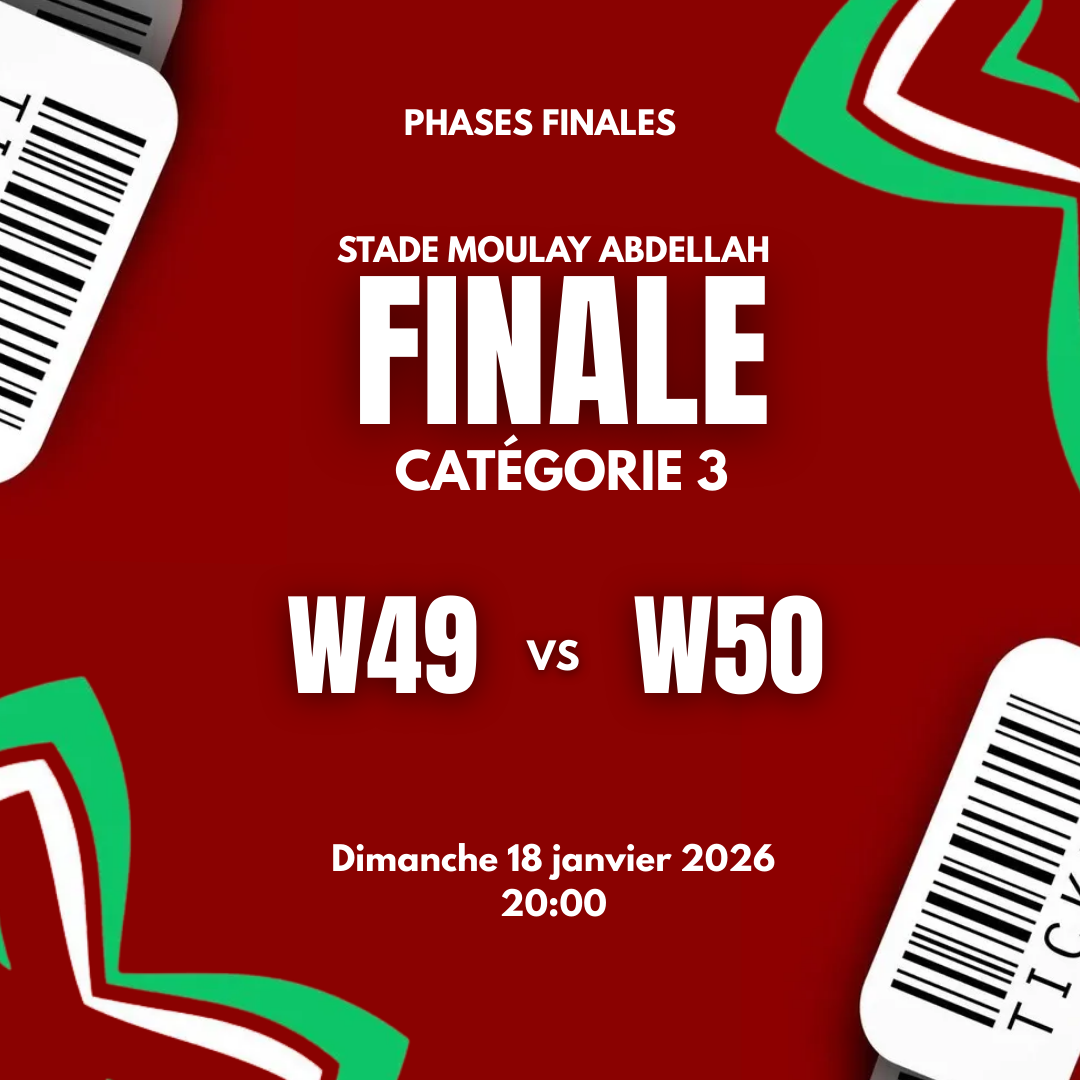 Billet CAN – FINALE | Catégorie 3