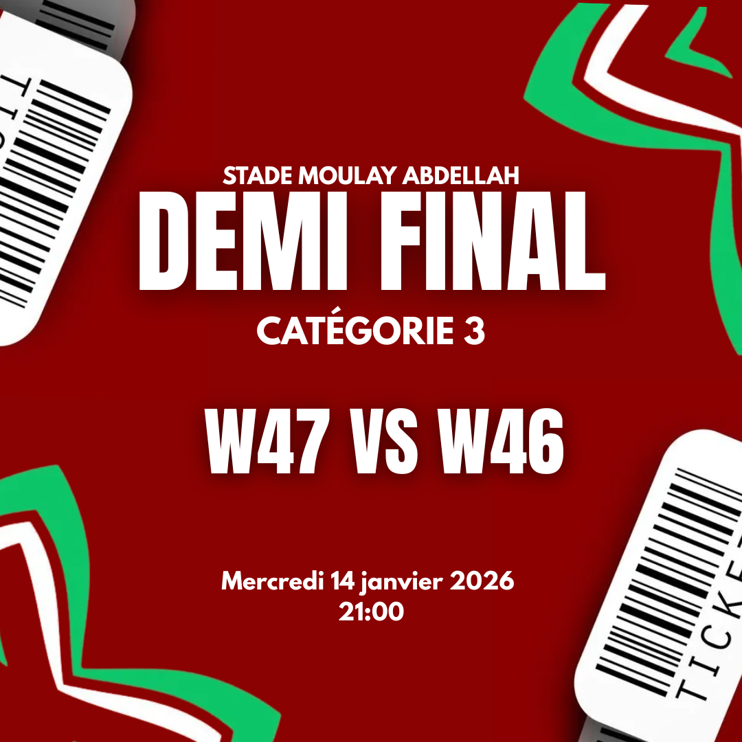 Billet CAN – Demi-Finale | Catégorie 3